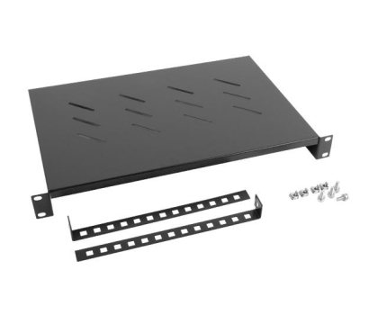 Akcesorium do szafy RACK Lanberg Półka do szaf 19" 600MM 1U (czarna)